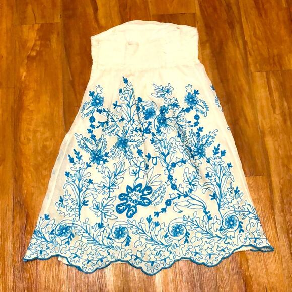 Anthropologie Vanessa Virginia Cornflower Dress Size 2 - Picture 3 of 10